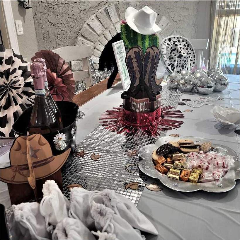 Bachelorette party decor setup Scottsdale AZ